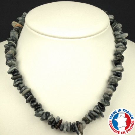 Collier Oeil de Faucon en Pierre Baroque