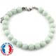 Bracelet Amazonite en Pierre Boule de 8 mm