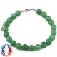 Bracelet Aventurine Verte en Pierre Boule 8 mm