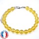 Bracelet Citrine en Pierre Boule 8 mm