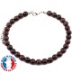 Bracelet Grenat Rouge en Pierre Boule 6 mm qualité A