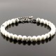 Bracelet Howlite en Pierre Boule 6 mm
