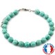 Bracelet Howlite en Pierre Boule Facettée 8 mm