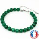 Bracelet Malachite en Pierre Boule de 8 mm Extra