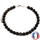 Bracelet Obsidienne Dorée en Pierre Boule 6 mm Extra