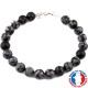 Bracelet Obsidienne Mouchetée en pierre Boule 8 mm