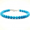 Bracelet Turquoise Sinkiang en Pierre Boule de 6 mm