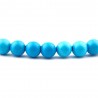 Bracelet Turquoise Sinkiang en Pierre Boule de 6 mm
