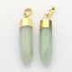 Pendentif en pierre naturelle Aventurine Verte facettée