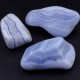 Galet pierre naturelle Agate Blue Lace roulée