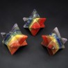 Etoile Merkaba 7 Chakras. Objet de lithothérapie en minéraux naturels