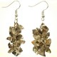 Boucles d'Oreilles Quartz Fumé en Pierre Baroque 
