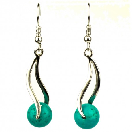 Boucles d'oreilles Balançoire en Turquoise