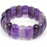 Bracelet pierre semi précieuse naturelle Améthyste. Bijoux minéraux