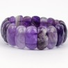 Bracelet pierre semi précieuse naturelle Améthyste. Bijoux minéraux