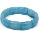 Bracelet pierre Aigue Marine naturelle plaquette