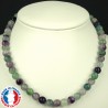 Collier Boules 8mm en Fluorite 