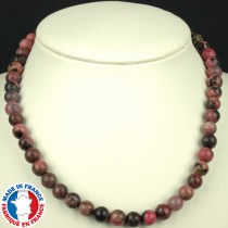 Collier Boules de 8mm en Rhodocrosite