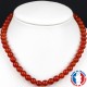 Collier Cornaline en Pierre Boule de 8 mm