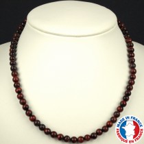 Collier Boules de 6mm en Oeil de Taureau