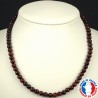 Collier Oeil de Taureau en Pierre Boule 6 mm