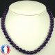 Collier Améthyste en Pierre Boule 8 mm