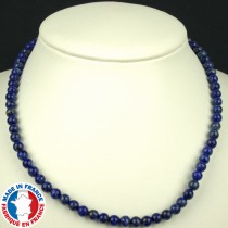 Collier Boules 6mm en Lapis Lazuli Qualité A