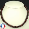 Collier Boules de 8mm en Oeil de Taureau 