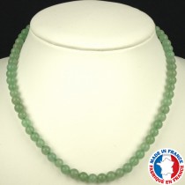 Collier Boules 6mm en Aventurine Verte