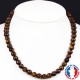 Collier Oeil de Tigre en Pierre Boule 8 mm