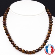 Collier Boules de 8mm en Oeil de Tigre