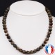 Collier Oeil de Faucon en Pierre Boule 8 mm Extra