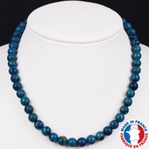 Collier pierre minéraux naturel Agate Crazy Lace. Bijoux lithothérapie
