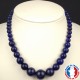 Collier Lapis Lazuli en pierre naturelle boule 6 à 16 mm