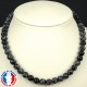 Collier Obsidienne Mouchetée en pierre Boule 8 mm