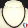 Collier Grenat Rouge en Pierre Boule 6 mm qualité A
