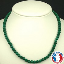 Collier Boules 6mm en Jade 