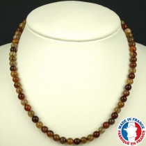 Collier pierre naturelle Agate Veines Dragon. Bijou lithothérapie