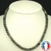 Collier Boules 6mm en Labradorite qualité AA
