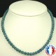 Collier Fluorine Bleue en Pierre Boule 6 mm qualité A