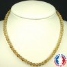 Collier Citrine en Pierre Boule 6 mm Qualité A