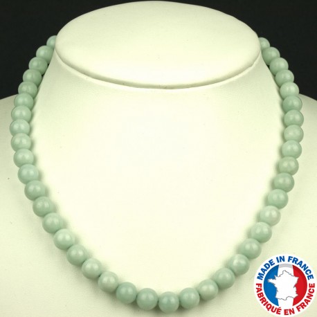 Collier Boules 8mm en Amazonite qualité A