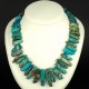 Collier en pierre naturelle Jaspe Océan de style Egyptien