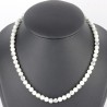 Collier Howlite en Pierre Boule 6 mm