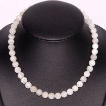 Collier Boules de 8mm en Pierre de Lune naturelle