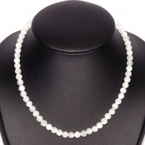 Collier Boules de 6mm en Pierre de Lune naturelle
