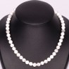 Collier Boules 8mm en Howlite naturelle
